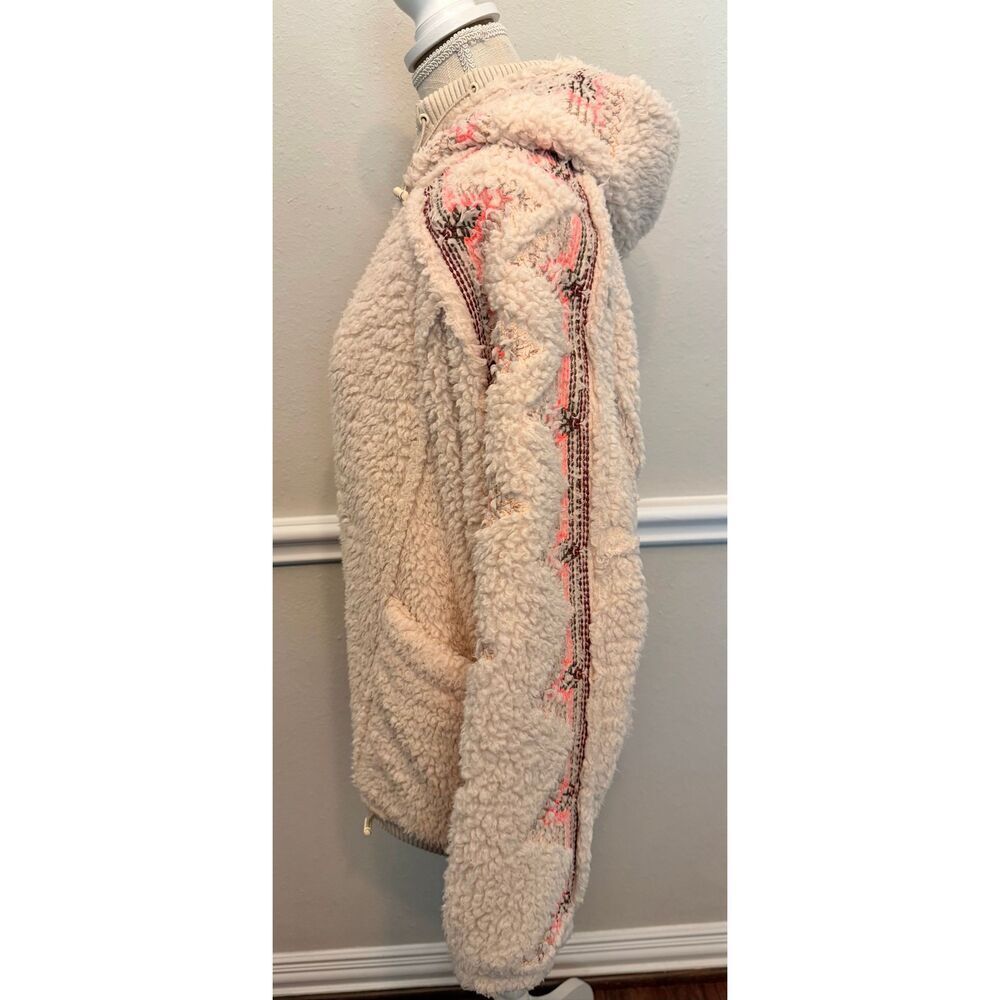 Free People Movement Lodge Livin Jacket in Natural/Pink Combo Size XS - Picture 6 of 8